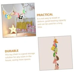 GAFOKI 1 Set Toy Storage Rack Hanging Hat Organizer Stuffed Toys Storage Toys Hanging Toy Storage Toy Hammock For Stuffed Animals Plush Toy Chain Stuffed Animal Holder Toy Chain Organizer -Safavieh Furniture 41vw3wYX3gL