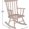 Gift Mark Children's Spindle Rocking Chair, Cherry