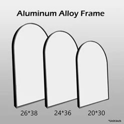 HARRITPURE 24" X 36" Arch Mirror Bathroom Wall Mounted Mirrors Black Vanity Mirror With Metal Frame For Bedroom Living Room Entryway -Safavieh Furniture 41wK96IGOEL