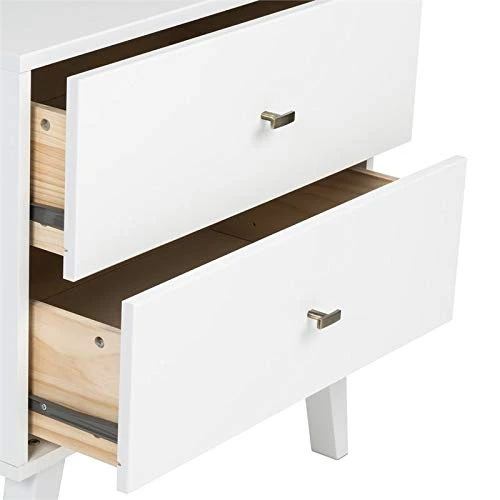3-Piece Set With 2 Nightstands And 7-Drawer Dresser In White 6 3-Piece Set With 2 Nightstands And 7-Drawer Dresser In White - Image 6