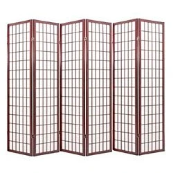 Japanese Oriental Style Room Screen Divider (Cherry 6 Panel) 1 Japanese Oriental Style Room Screen Divider (Cherry 6 Panel)