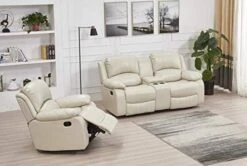 Betsy Furniture 2PC Bonded Leather Recliner Set Living Room Set, Sofa, Loveseat 8018 (Brown, Living Room Set 3+2) -Safavieh Furniture 41wbBWVEqiL. AC