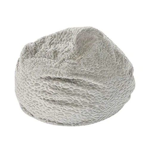 Christopher Knight Home Laraine Furry Glam Grey Pebble Pattern Faux Fur 3 Ft. Bean Bag, Small 4 Christopher Knight Home Laraine Furry Glam Grey Pebble Pattern Faux Fur 3 Ft. Bean Bag, Small - Image 4