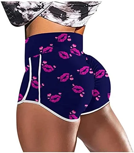 MatureGirl Pants Leggings Strethcy Stretch High Short Printing Women Yoga Waist Yoga Pants Casual Summer Shorts For Women (Multicolor, M) 9 MatureGirl Pants Leggings Strethcy Stretch High Short Printing Women Yoga Waist Yoga Pants Casual Summer Shorts For Women (Multicolor, M) - Image 9