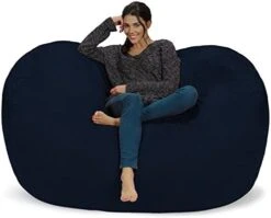 Chill Sack Bean Bag Chair Cover, 7-5-feet, Ultrafur - Charcoal -Safavieh Furniture 41xW1MU8qmL. AC