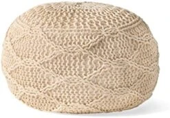 Christopher Knight Home Morven Pouf, Ivory 9 Christopher Knight Home Morven Pouf, Ivory -Safavieh Furniture 41xX03bwfwL. AC