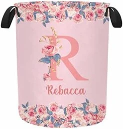 Custom Large Laundry Basket With Name, Personalized Collapsible Laundry Bag For Bathroom Living Room Bedroom Baby Nursery, Foldable Laundry Hamper For Adult Boys Girls Gift 15.7 * 19.6inch -Safavieh Furniture 41xgPd2XpvL. AC