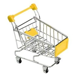 Unknown Basket Storage - Mini Shopping Cart Basket Storage Toys Handcart Phone Holder Children Toy Cute Home Organizer - Toy Side Dresser Espresso Pillows Kids Cubes Cubby Orange Holder