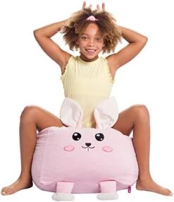 Posh Creations Large Bean Bag Soft Cozy Animal Chair For Bedrooms, Kids Lounger, Large-24 Inch, Chevron Green And White (sdfds) -Safavieh Furniture 41xoMN48SEL. AC