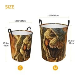 Large Laundry Hamper Collapsible Laundry Baskets Dinosaur Aggressive Wild T-Rex Dirty Clothes Hamper Waterproof Foldable Storage Bin For Toy Organizer Nursery -Safavieh Furniture 41xssVDYRZL