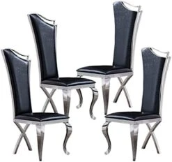 Goderfuu Marble Dining Table For 6 - Marble Dining Room Table With Silver Stainless Steel Base, 78 Inch Rectangle Dining Table Modern Dining Room Table For 6, Gray White Dining Table With Marble Top -Safavieh Furniture 41y4uRR9ZDL. AC