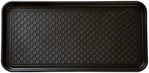 Stalwart 75-ST6012 All Weather Boot Tray-Water Resistant Plastic Utility Shoe Mat For Indoor And Outdoor Use In All Seasons (Black), Large 7 Stalwart 75-ST6012 All Weather Boot Tray-Water Resistant Plastic Utility Shoe Mat For Indoor And Outdoor Use In All Seasons (Black), Large - Image 7