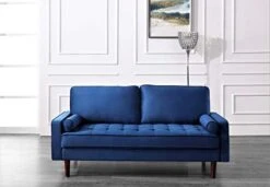 Container Furniture Direct S5459 Mid Century Modern Velvet Upholstered Tufted Living Room Sofa, 69.68" Goldenrod 19 Container Furniture Direct S5459 Mid Century Modern Velvet Upholstered Tufted Living Room Sofa, 69.68" Goldenrod -Safavieh Furniture 41ySXdQB1bL. AC