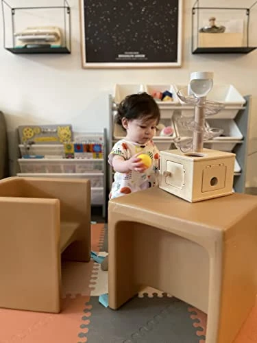 Children's Factory Cube Chair For Kids, Flexible Seating Classroom Furniture For Daycare/Playroom/Homeschool, Indoor/Outdoor Toddler Chair, Almond (CF910-015) 2 Children's Factory Cube Chair For Kids, Flexible Seating Classroom Furniture For Daycare/Playroom/Homeschool, Indoor/Outdoor Toddler Chair, Almond (CF910-015) - Image 2