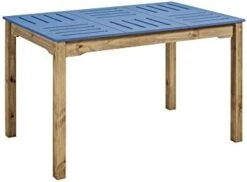 Manhattan Comfort Stillwell Dining Table, Red -Safavieh Furniture 41yZXsWK9IL. AC