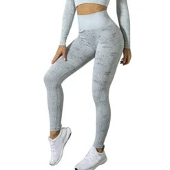 MatureGirl Women' Bright Pants High Waist Pants Yoga Sports Thin Fitness Pants Yoga Pants Ski Yoga Pants (Grey, M)