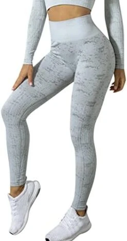 MatureGirl Women' Bright Pants High Waist Pants Yoga Sports Thin Fitness Pants Yoga Pants Ski Yoga Pants (Grey, M) -Safavieh Furniture 41ydAlKYZPL. AC
