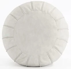 C COMFORTLAND Unstuffed Faux Suede Ottoman Pouf, Round Foot Rest Poof Ottomans, Floor Foot Stool Poufs, Bean Bag Chair Cover With Storage For Living Room, Bedroom, Or Wedding Gifts Grey -Safavieh Furniture 41yfNFhFXwL. AC