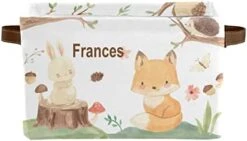 Pink Striped Dancer Girls Personalized Large Storage Box For Toy,Bathroom,Nursery,Home Kitchen Shelves,Custom Closet Decorative Storage Bins 1 Pack -Safavieh Furniture 41ynn7rMr1L. AC