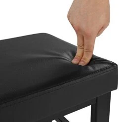 SONGMICS Shoe Bench, 3-Tier Shoe Rack For Entryway, Storage Organizer With Foam Padded Seat, Faux Leather, Metal Frame, For Living Room, Hallway, 12.2 X 31.9 X 19.3 Inches, Black ULBS58H 9 SONGMICS Shoe Bench, 3-Tier Shoe Rack For Entryway, Storage Organizer With Foam Padded Seat, Faux Leather, Metal Frame, For Living Room, Hallway, 12.2 X 31.9 X 19.3 Inches, Black ULBS58H -Safavieh Furniture 41yoRulH9eL