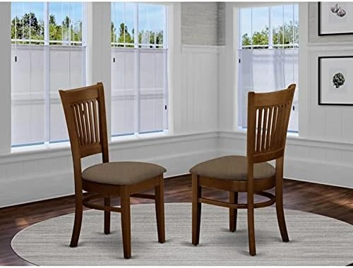 East West Furniture VAC-Oak-C Dining Chairs, Upholstered Seat & Modern NFT T Dining Room Table Rectangular Tabletop And 53.5 X 31.5 X 29-Oak Finish 14 East West Furniture VAC-Oak-C Dining Chairs, Upholstered Seat & Modern NFT T Dining Room Table Rectangular Tabletop And 53.5 X 31.5 X 29-Oak Finish - Image 14