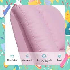 Laidbksit Kids Recliner Chair,Toddler Recliner For 0-5 Years Old,Kids Recliner Chair With Cup Holder And Side Pocket For Childs,Mini Recliner Chair Suitable For Kid's Bedroom -Pink Kids Recliner -Safavieh Furniture 41yweDdpkLL