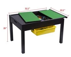 UTEX Large 2 In 1 Kid Activity Table With Storage For Older Kids, Play Table For Kids,Boys,Girls, Espresso 9 UTEX Large 2 In 1 Kid Activity Table With Storage For Older Kids, Play Table For Kids,Boys,Girls, Espresso -Safavieh Furniture 41z58SYFOxL
