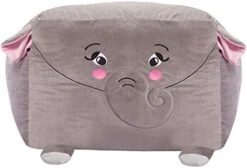 Posh Creations Large Bean Bag Soft Cozy Animal Chair For Bedrooms, Kids Lounger, Large-24 Inch, Chevron Green And White (sdfds) -Safavieh Furniture 41zQABbPQHL. AC