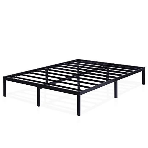 14 Inch Deluxe Dura Steel Slat Bed Frame, Full, Black 2 14 Inch Deluxe Dura Steel Slat Bed Frame, Full, Black - Image 2
