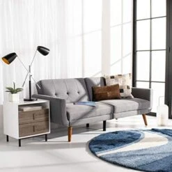 Safavieh Home Bushwick Modern Grey And Brown Foldable Futon Sofa Bed 13 Safavieh Home Bushwick Modern Grey And Brown Foldable Futon Sofa Bed -Safavieh Furniture 41zhwACZc2L. AC