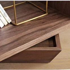 JYDQM Square Rotating Cabinet Living Room Bedroom Small Side Storage Bedside Table-60 * 32cm (Color : D) -Safavieh Furniture 5101F5AqNML
