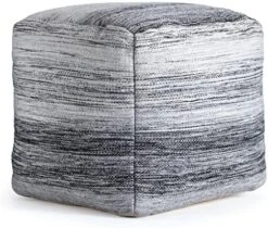Anji Mountain Square Pouf , 22" X 22" X 17", Gray 20 Anji Mountain Square Pouf , 22" X 22" X 17", Gray -Safavieh Furniture 510W 1ep57L. AC