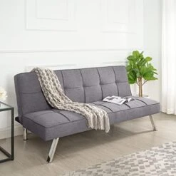 Naomi Home Madison Modern Futon Sofa Bed - Compact Design For Small Spaces - Convertible Futon With Linen Fabric For Premium Comfort - Ideal Guest Couch - Stylish & Durable, Supports Up To 750 Lbs 17 Naomi Home Madison Modern Futon Sofa Bed - Compact Design For Small Spaces - Convertible Futon With Linen Fabric For Premium Comfort - Ideal Guest Couch - Stylish & Durable, Supports Up To 750 Lbs -Safavieh Furniture 510bD8qqw1L. AC