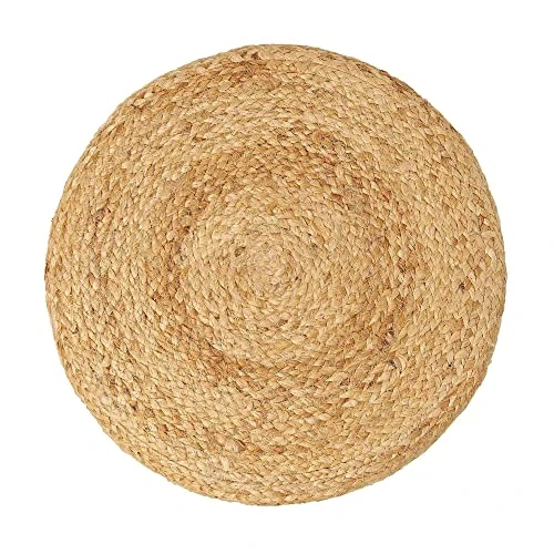 · REDEARTH · Cylindrical Pouf Foot Stool Ottoman -Jute Braided Accent Chair Footrest For The Living Room, Bedroom, Nursery, Patio, Lounge & Other Rooms In The Home (14.5”x14.5”x16”; Natural Ivory) 5 · REDEARTH · Cylindrical Pouf Foot Stool Ottoman -Jute Braided Accent Chair Footrest For The Living Room, Bedroom, Nursery, Patio, Lounge & Other Rooms In The Home (14.5”x14.5”x16”; Natural Ivory) - Image 5