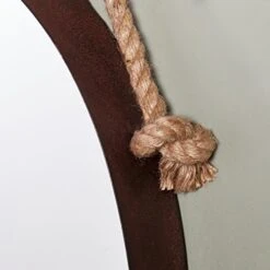 SEI Furniture Melissa Round Decorative Wall Mirror, Rust -Safavieh Furniture 5112mhqdwkL