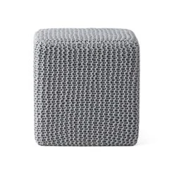 Christopher Knight Home Scott Knitted Foot Stool, Light Gray -Safavieh Furniture 5114sPPA0vL