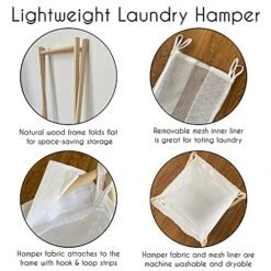 Sweet Jojo Designs Boho Bohemian Baby Kid Clothes Laundry Hamper - Grey And White Farmhouse Shabby Chic Designer Modern Minimalist Gray Tuft Tufted Cotton Gender Neutral Unisex -Safavieh Furniture 511RrxZgXXS 1