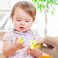 BLMIEDE 6pc Easter Super Cute Chickens Rabbit Egg Balls Toy Balls Skateboard (Yellow, One Size) -Safavieh Furniture 511ueEezbAL