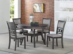 New Classic Furniture Gia 5-Piece Round Counter Height Dining Set With 1 Dining Table And 4 Chairs, 42-Inch, Ebony 18 New Classic Furniture Gia 5-Piece Round Counter Height Dining Set With 1 Dining Table And 4 Chairs, 42-Inch, Ebony -Safavieh Furniture 5124FsN1yFL. AC