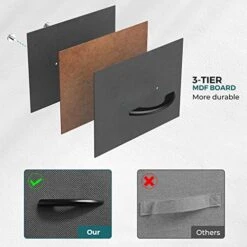 SMUG Dresser, Drawers Dresser For Bedroom Cabinet Organizers Wood Top Table Furniture With 8 Fabric Storage Drawers Chest Tower Unit, Chest Of Drawers For Closet, Living Room, Hallway, Porch -Safavieh Furniture 5126PllRCIL