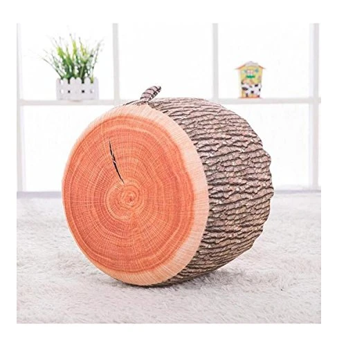 Fruit Cartoon Plush Inflatable Seat Seat Sofa Thickened Folding Stool Gifts For Children (Tree Stump) 2 Fruit Cartoon Plush Inflatable Seat Seat Sofa Thickened Folding Stool Gifts For Children (Tree Stump) - Image 2