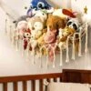 Stuffed Animal Storage - Stuffed Animal Hammock Or Net Corner, Boho Stuffed Animal Holder With Tassels, Macrame Hanging Toy Organizer Ideas For Plush Display, Kids Room Bedroom Decor