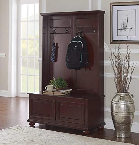 Powell Furniture Chadwick Hall Tree, Cherry, 2 Powell Furniture Chadwick Hall Tree, Cherry, - Image 2