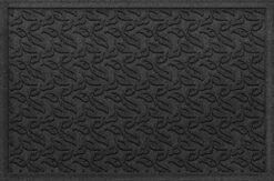 Bungalow Flooring Waterhog Door Mat, 3' X 5' Made In USA, Durable And Decorative Floor Covering, Skid Resistant, Indoor/Outdoor, Water-Trapping, Dogwood Leaf Collection, Dark Brown -Safavieh Furniture 512YtdrVaqL. AC