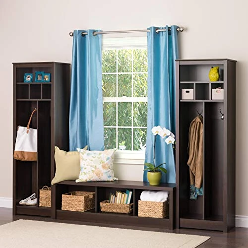 Prepac Space-Saving Entryway Hall Tree, 13Lx23.5Wx72.5H, Espresso 3 Prepac Space-Saving Entryway Hall Tree, 13Lx23.5Wx72.5H, Espresso - Image 3