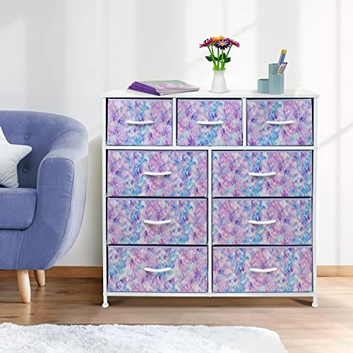 Sorbus Kids Dresser With 9 Drawers - Furniture Storage Chest Tower Unit For Bedroom, Hallway, Closet, Office Organization 3 Sorbus Kids Dresser With 9 Drawers - Furniture Storage Chest Tower Unit For Bedroom, Hallway, Closet, Office Organization - Image 3