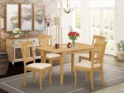5 PcTable And Chair Set - Dining Table For Small Spaces And 4 Dining Chairs -Safavieh Furniture 513EZRMBYDL. AC