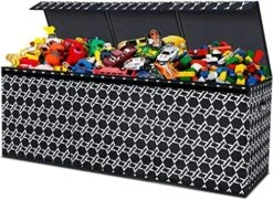 Extra Large Toy Box Chest For Boys Girls, Collapsible Sturdy Kids Storage Bins With Flip-Top Lid & Handles,Large Toy Box Chest Storage Organizer For Nursery,Playroom,Closet,Office 40.6"x14"x16.5" -Safavieh Furniture 513M6KwMiZL. AC