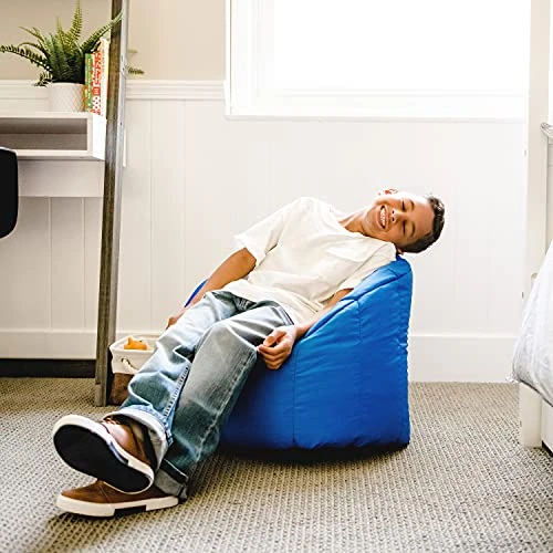 Big Joe Milano Kid's Bean Bag Chair, Sapphire Smartmax, 2ft Small 4 Big Joe Milano Kid's Bean Bag Chair, Sapphire Smartmax, 2ft Small - Image 4