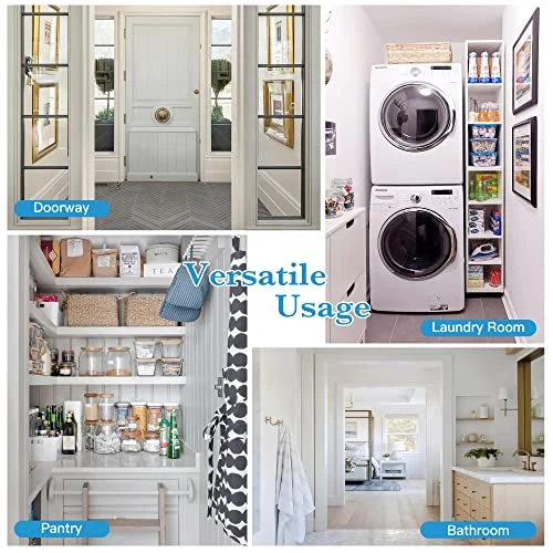 Lackout Doorway Curtains For Closet, Privacy Door Curtain Thermal Insulated Room Divider Temporary Door/Alternative Accordion Door For Kitchen Storage Room, Grey, W42 X L80 Inch, 1 Panel 2 Lackout Doorway Curtains For Closet, Privacy Door Curtain Thermal Insulated Room Divider Temporary Door/Alternative Accordion Door For Kitchen Storage Room, Grey, W42 X L80 Inch, 1 Panel - Image 2